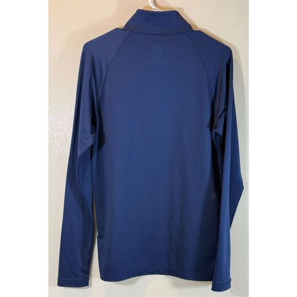 NWOT Descente Blue Long Sleeve Quarter Zip Pullover Men's Medium - Picture 3 of 9